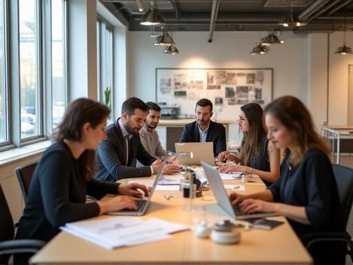 CucinaViva team collaborating in design studio